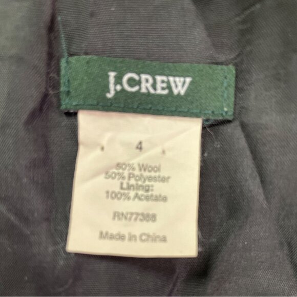 J.Crew Womens Black Wool-Blend Ruffled Halter Midi Dress  Elegant & Lined Size 4 - Picture 6 of 8